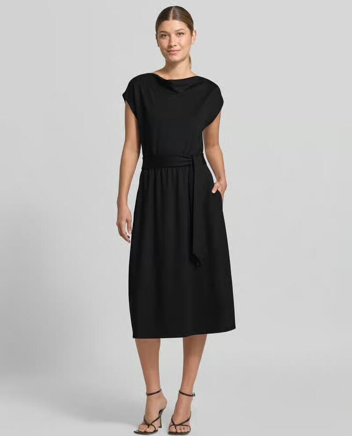 S.Oliver BLACK LABEL relaxed fit vrijetijdsjurk van viscosemix - Foto 3