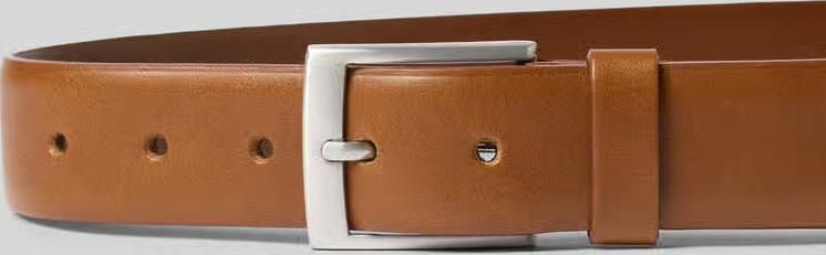 S.Oliver BLACK LABEL Riem van echt leer model 'Basic Belt'