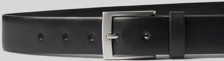 S.Oliver BLACK LABEL Riem van echt leer model 'Basic Belt' - Foto 3