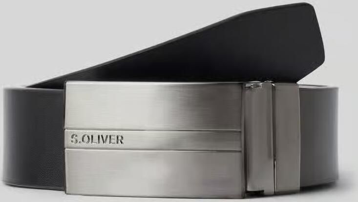 S.Oliver BLACK LABEL Riem van echt rundleer