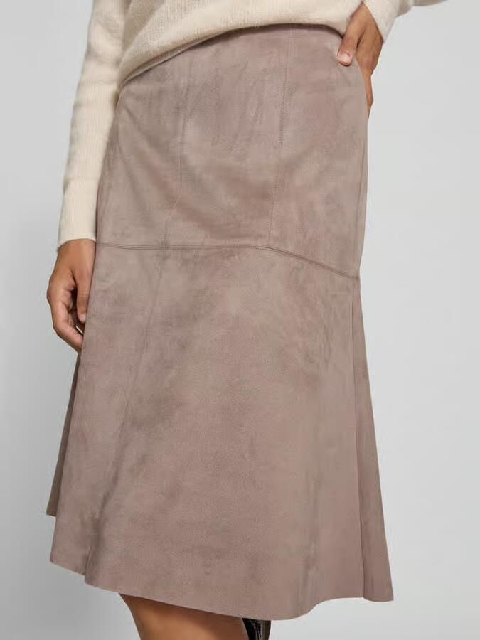 S.Oliver BLACK LABEL Rok in A-shape van wildleerimitatie - Foto 3