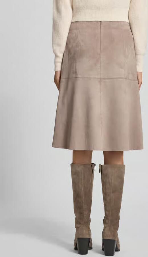S.Oliver BLACK LABEL Rok in A-shape van wildleerimitatie - Foto 5