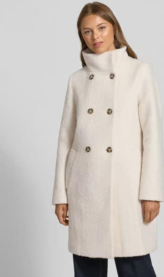 S.Oliver BLACK LABEL Shaped fit lange wollen jas met dubbele knoopsluiting - Foto 4