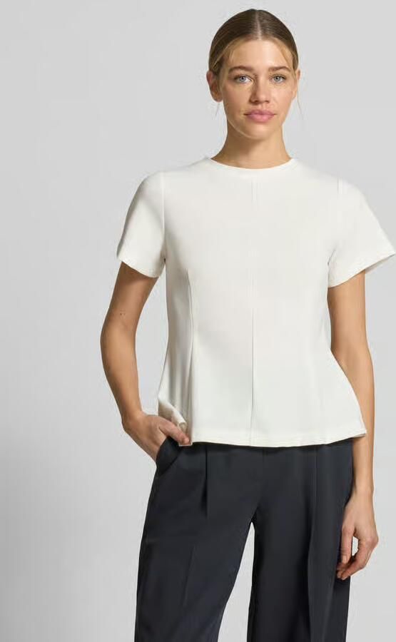 S.Oliver BLACK LABEL Shaped fit T-shirt met middennaad - Foto 3