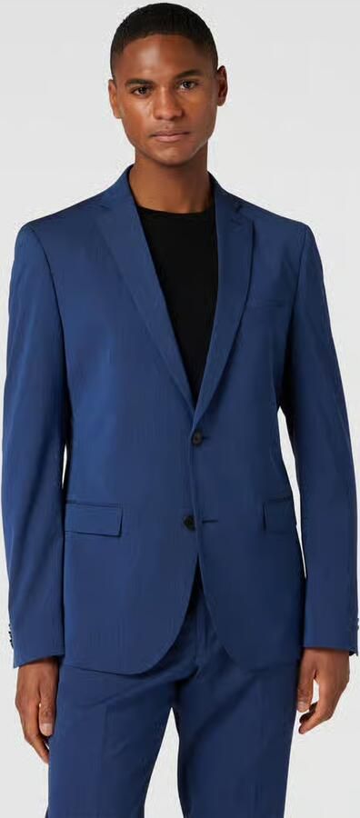 S.Oliver BLACK LABEL Slim fit 2-knoopscolbert met viscosegehalte - Foto 2