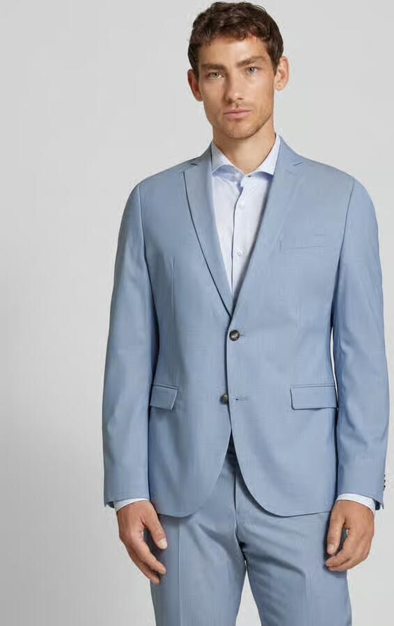 S.Oliver BLACK LABEL Slim fit 2-knoopscolbert met viscosegehalte - Foto 4