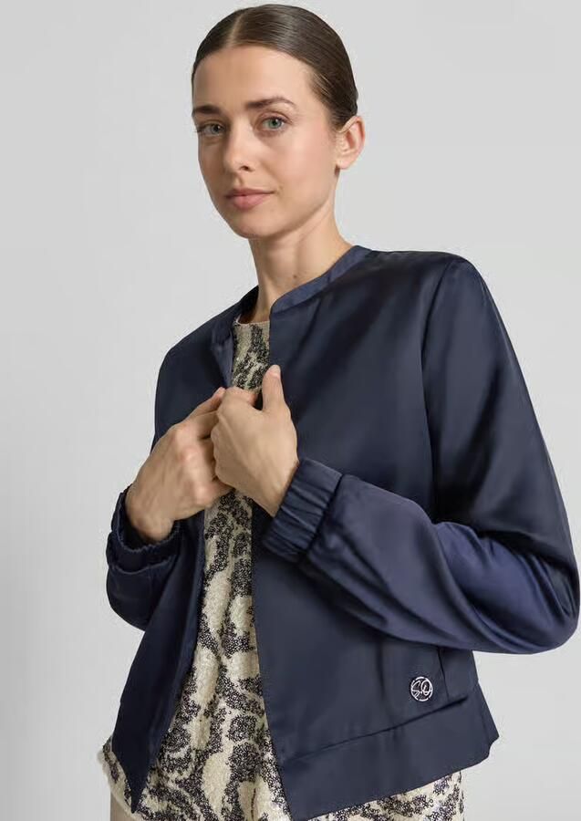 S.Oliver BLACK LABEL slim fit blouson van viscosemix