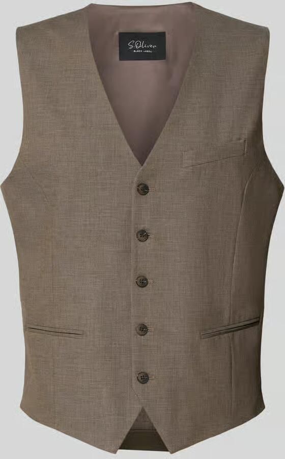 S.Oliver BLACK LABEL Slim fit bodywarmer met wol Model 'ULTIMATE' - Foto 3