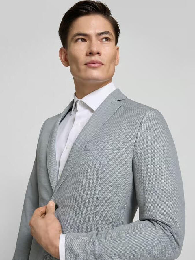 S.Oliver BLACK LABEL Slim fit colbert in tweekleurige piqué-jersey model 's.O JOGG' - Foto 2