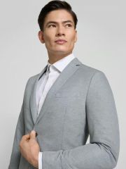 S.Oliver BLACK LABEL Slim fit colbert in tweekleurige piqué-jersey model 's.O JOGG' - Thumbnail 1