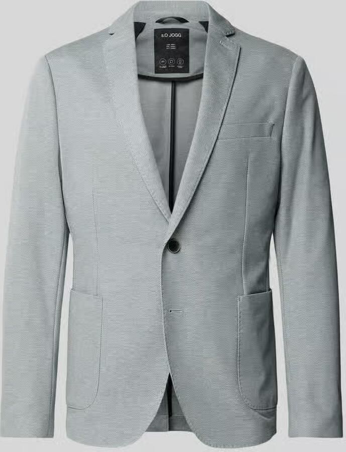 S.Oliver BLACK LABEL Slim fit colbert in tweekleurige piqué-jersey model 's.O JOGG'