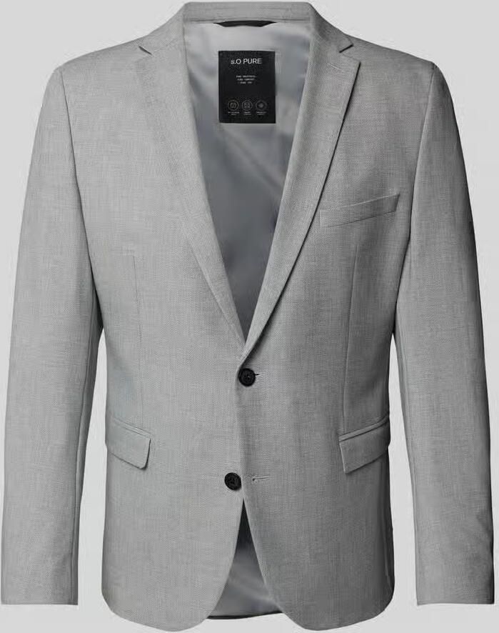 S.Oliver BLACK LABEL Slim fit colbert met fijn geweven motief
