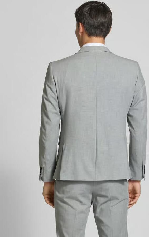 S.Oliver BLACK LABEL Slim fit colbert met fijn geweven motief - Foto 3