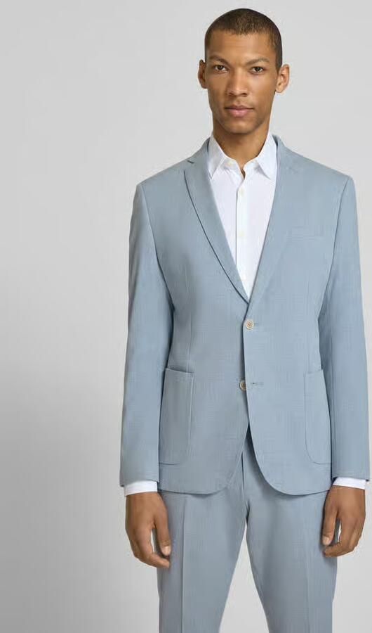 S.Oliver BLACK LABEL slim fit colbert met katoen viscose en linnen - Foto 2