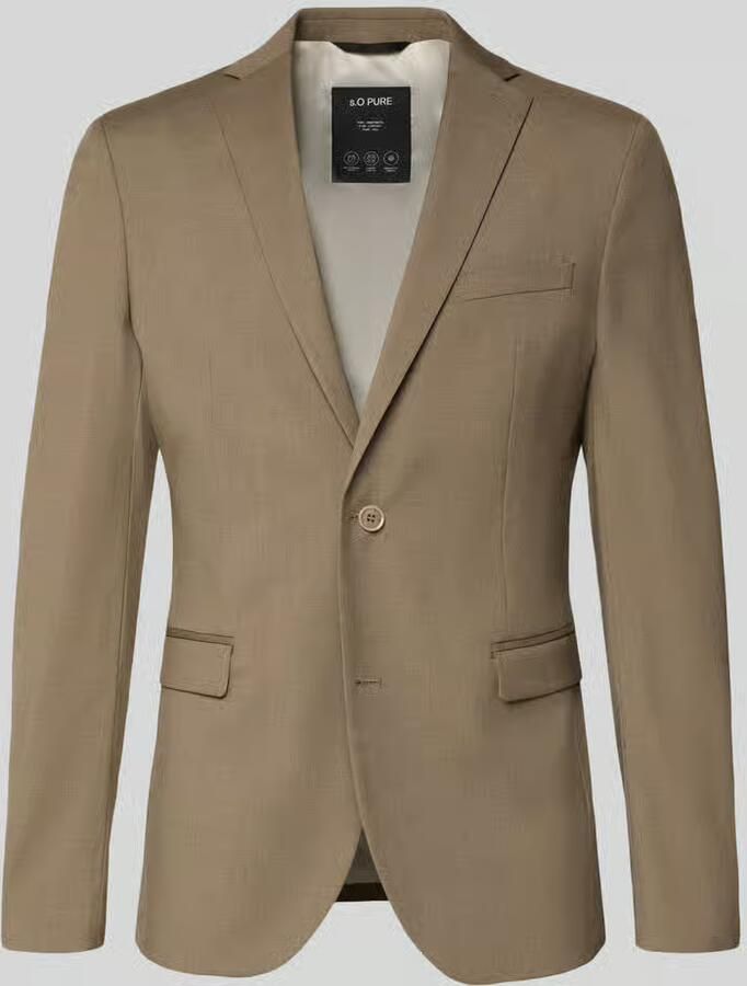 S.Oliver BLACK LABEL Shaped Fit colbert met viscose model 'S.O PURE'