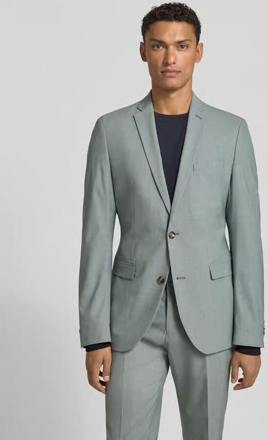 S.Oliver BLACK LABEL 2-knoops colbert met reverskraag model 'Opure' - Foto 4