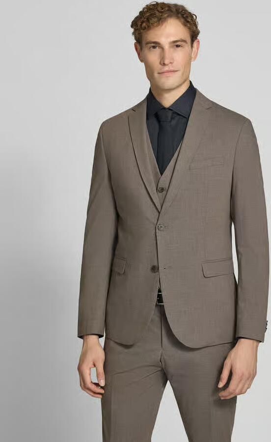 S.Oliver BLACK LABEL Slim fit colbert met viscose model 'ULTIMATE' - Foto 3