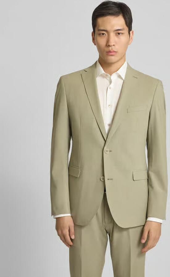 S.Oliver BLACK LABEL Slim fit colbert van gem6eleerde stretch - Foto 3