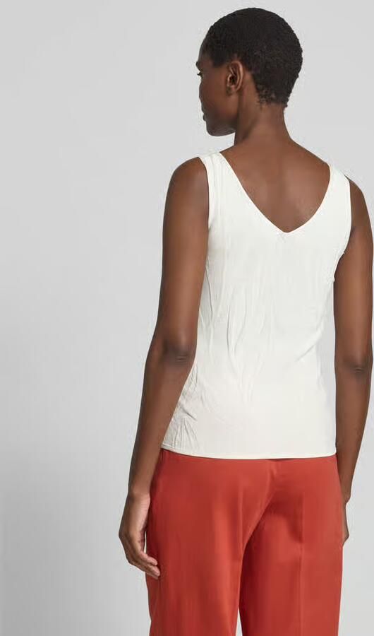 S.Oliver BLACK LABEL Slim fit gebreide top van viscosemix