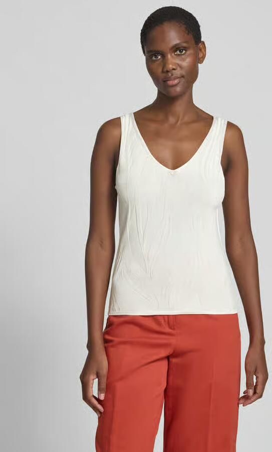 S.Oliver BLACK LABEL Slim fit gebreide top van viscosemix - Foto 2