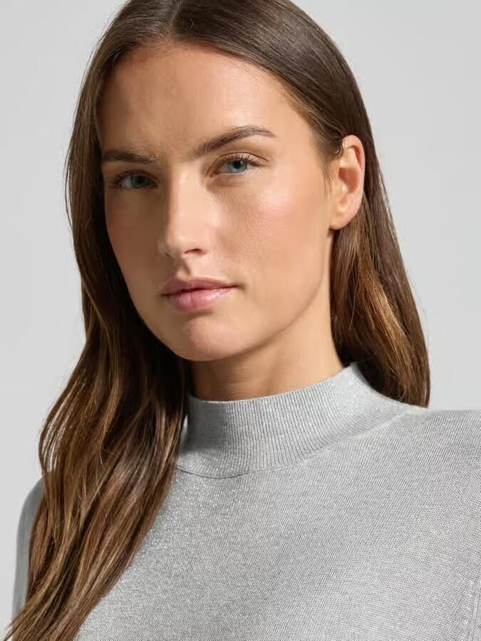 S.Oliver BLACK LABEL Slim fit gebreide trui van viscosemix - Foto 2