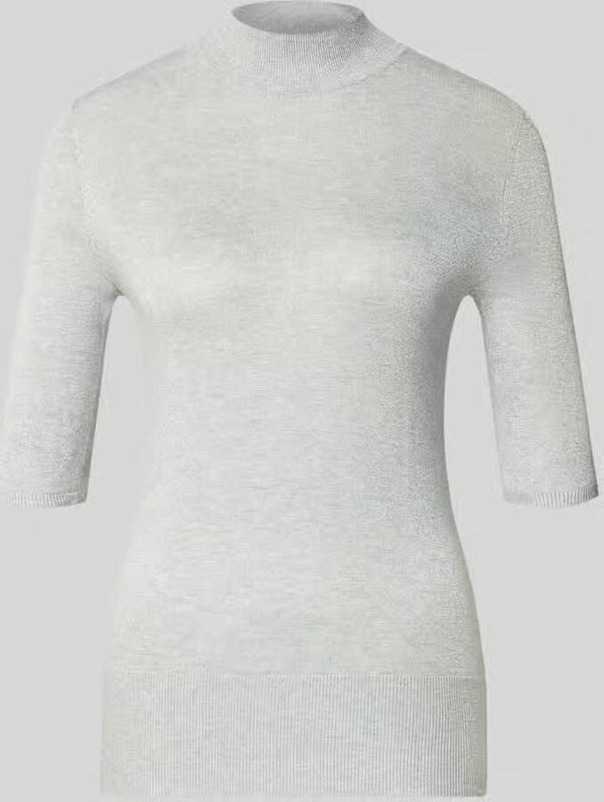 S.Oliver BLACK LABEL Slim fit gebreide trui van viscosemix