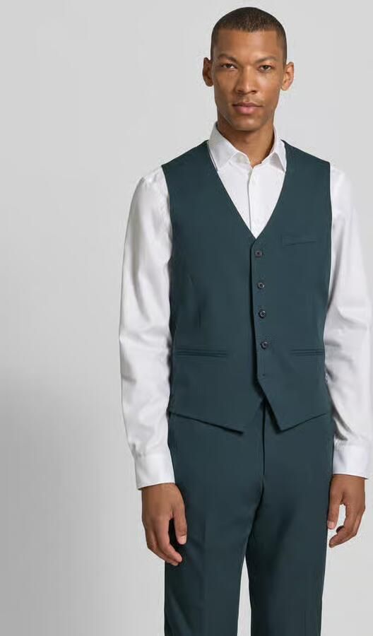 S.Oliver BLACK LABEL Slim fit gilet met viscose model 'SO PURE' - Foto 3