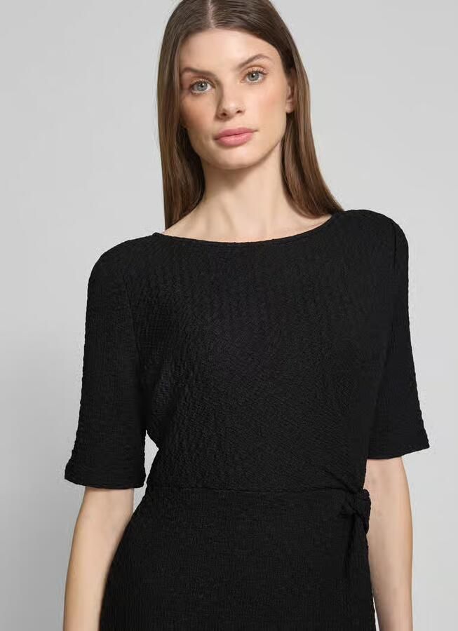 S.Oliver BLACK LABEL Slim fit kokerjurk met knoopdetail