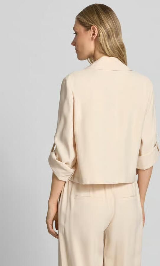 S.Oliver BLACK LABEL slim fit korte blazer van viscosemix - Foto 3