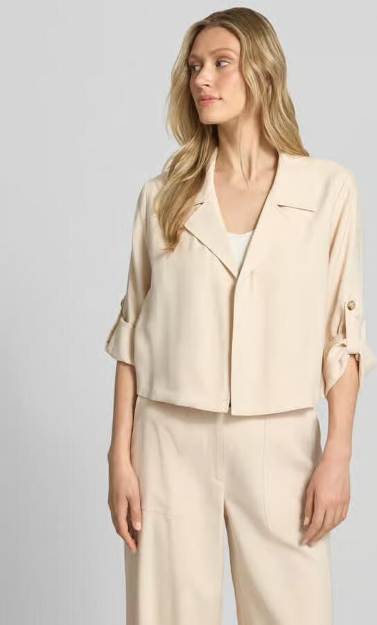 S.Oliver BLACK LABEL slim fit korte blazer van viscosemix - Foto 2