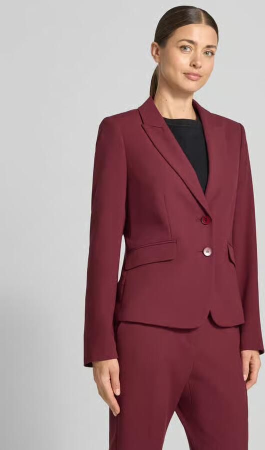 S.Oliver BLACK LABEL Slim fit korte blazer van viscosemix - Foto 3