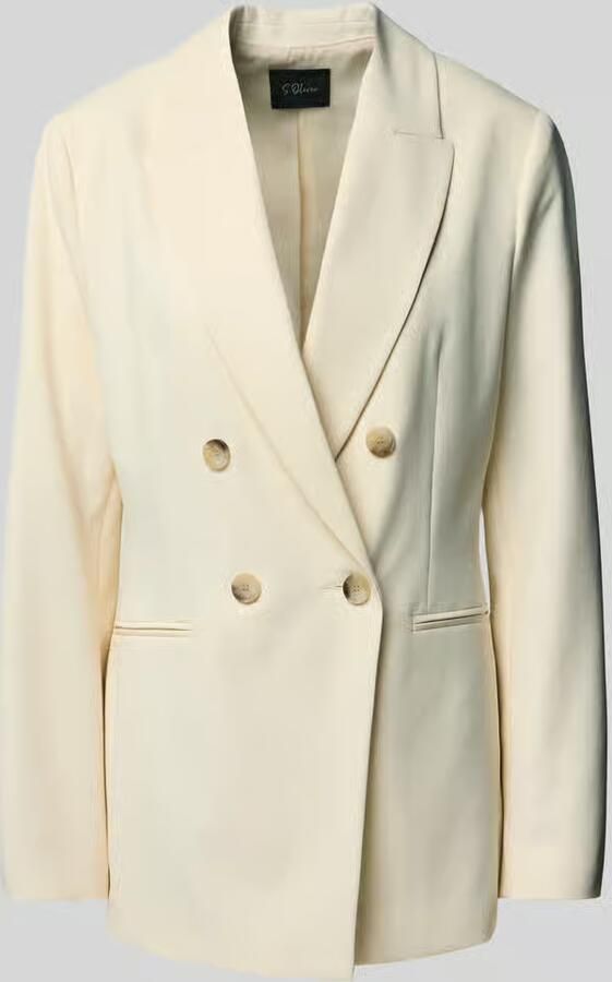 S.Oliver BLACK LABEL Slim fit lange blazer met 2-knoopssluiting - Foto 4