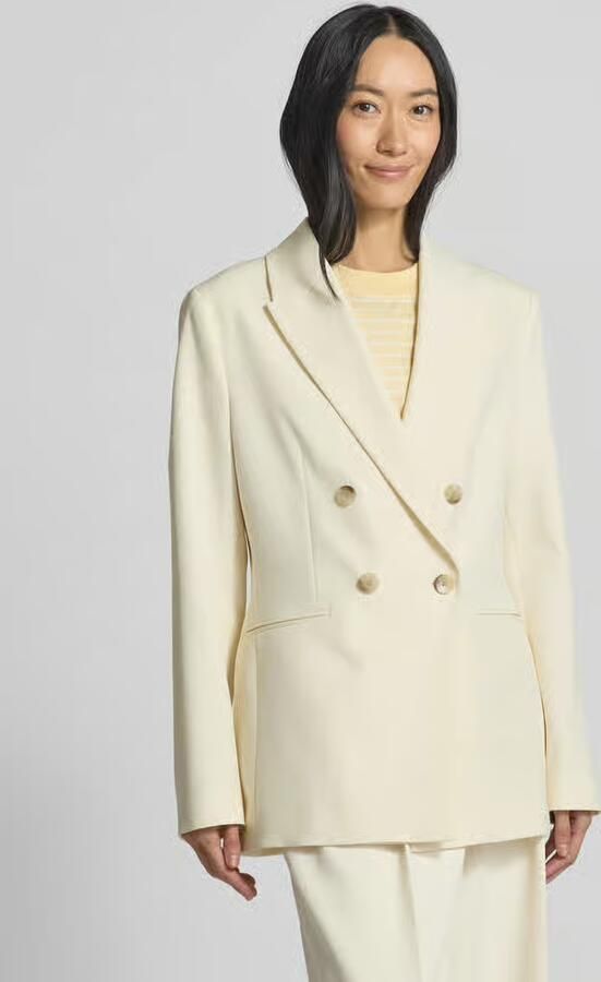 S.Oliver BLACK LABEL Slim fit lange blazer met 2-knoopssluiting - Foto 6