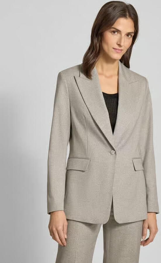S.Oliver BLACK LABEL Slim fit lange blazer van viscosemix - Foto 2
