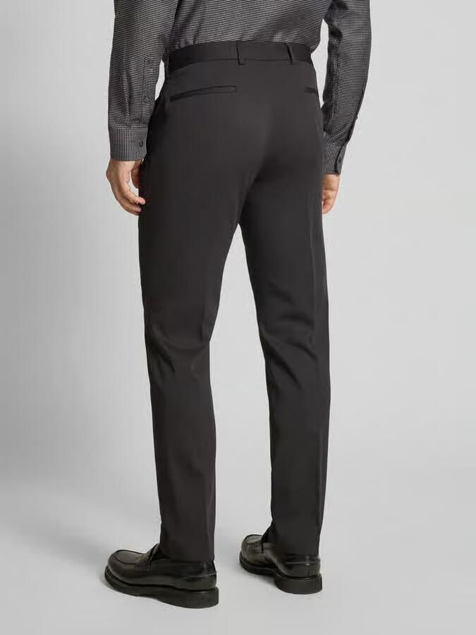 S.Oliver BLACK LABEL Slim fit pantalon met persplooien