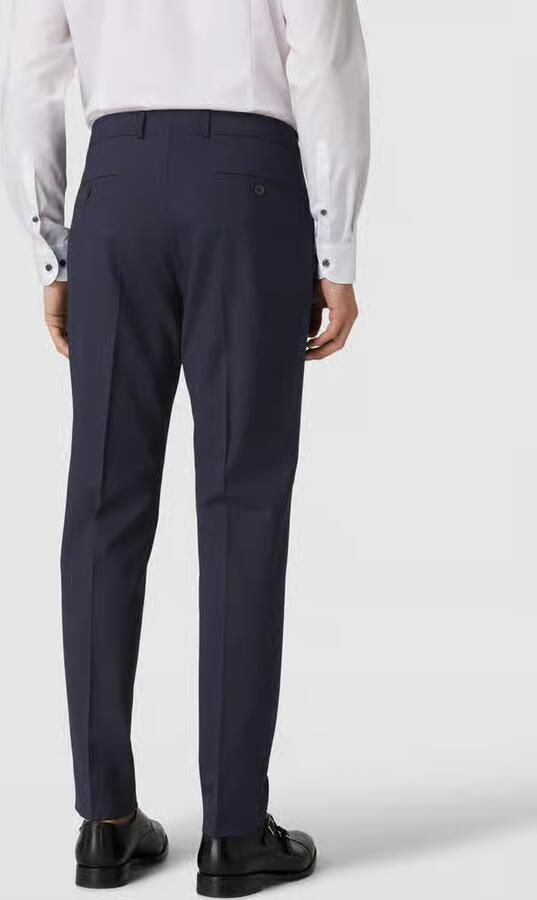 S.Oliver BLACK LABEL Slim fit pantalon met persplooien model 'OULTIMATE'