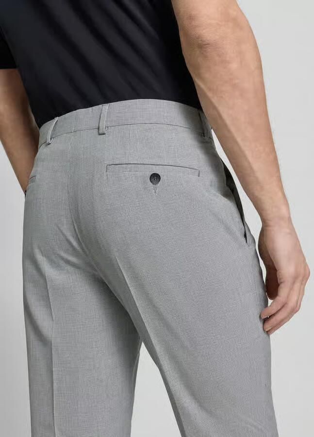 S.Oliver BLACK LABEL Slim fit pantalon met pied-de-poule-motief model 's.O ULTIMATE' - Foto 2