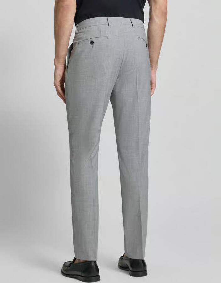 S.Oliver BLACK LABEL Slim fit pantalon met pied-de-poule-motief model 's.O ULTIMATE' - Foto 2