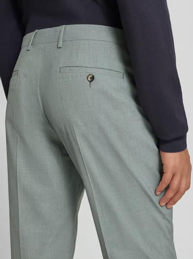 S.Oliver BLACK LABEL Pantalon in koningsblauw met persplooien model 'Opure' - Foto 4