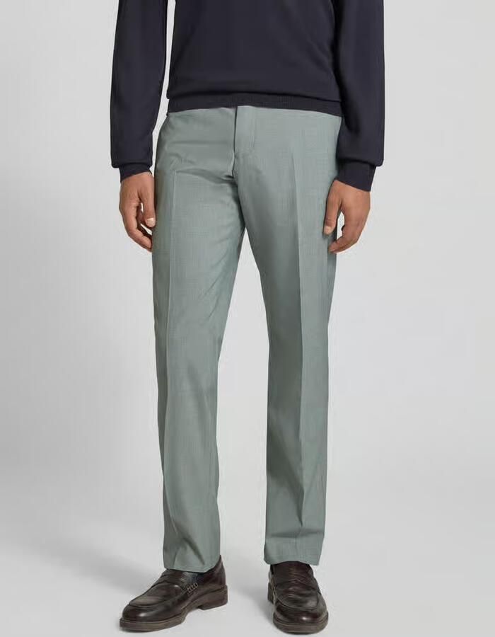 S.Oliver BLACK LABEL Pantalon in koningsblauw met persplooien model 'Opure' - Foto 4