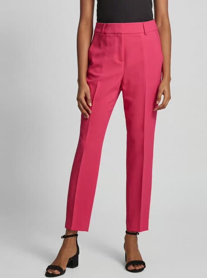 S.Oliver BLACK LABEL Slim fit stoffen broek met persplooien - Foto 2
