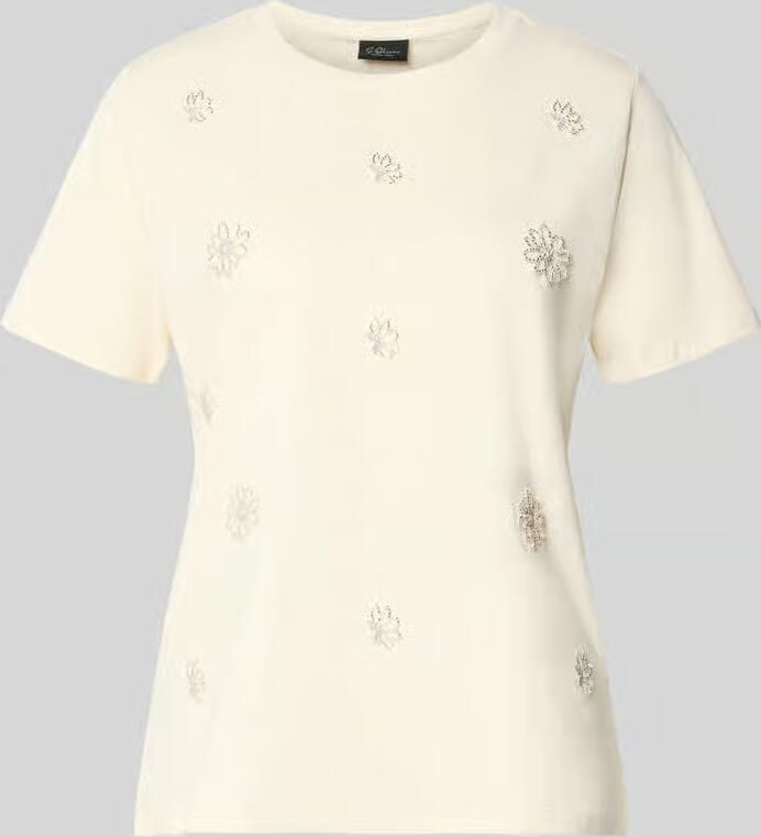 S.Oliver BLACK LABEL slim fit T-shirt van katoenmix - Foto 4