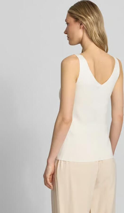 S.Oliver BLACK LABEL slim fit top van viscosemix - Foto 3
