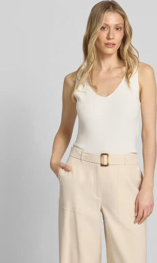 S.Oliver BLACK LABEL slim fit top van viscosemix - Foto 2