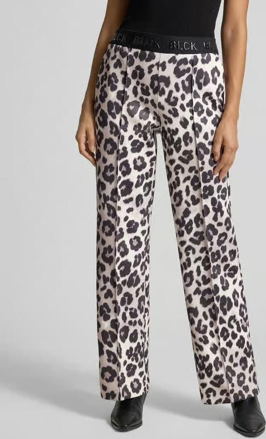 S.Oliver BLACK LABEL Straight leg broek met elastische band - Foto 2
