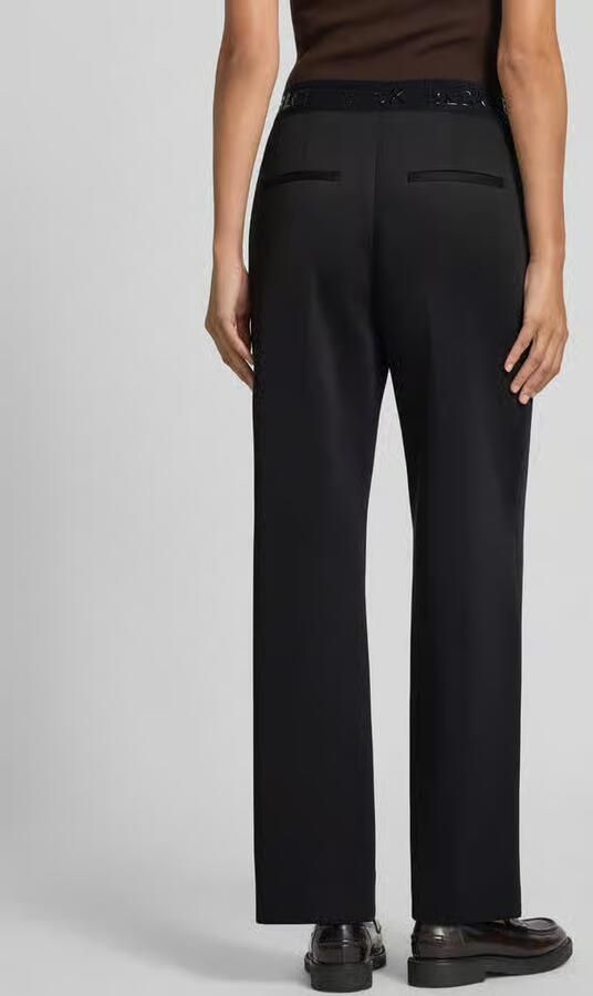 S.Oliver BLACK LABEL Straight leg broek met elastische band