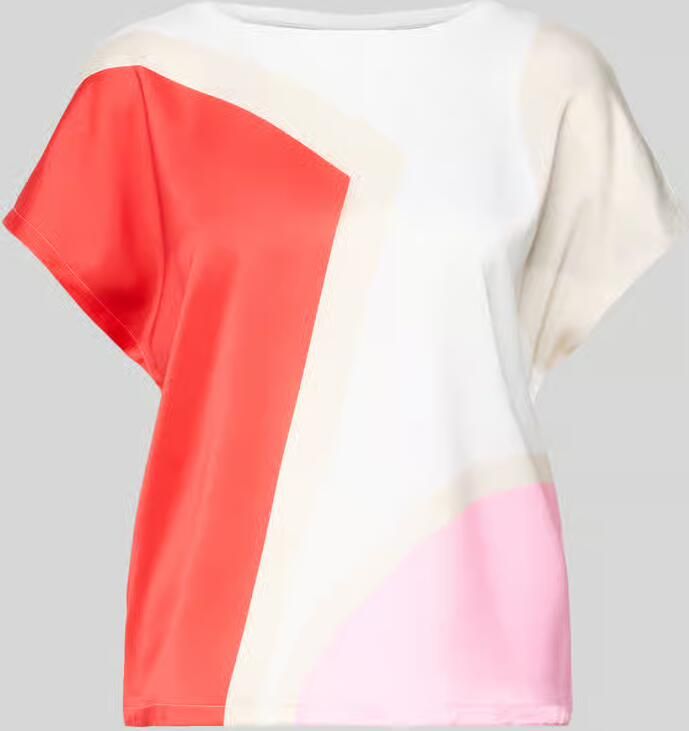 S.Oliver BLACK LABEL T-shirt met all-over motief regular fit