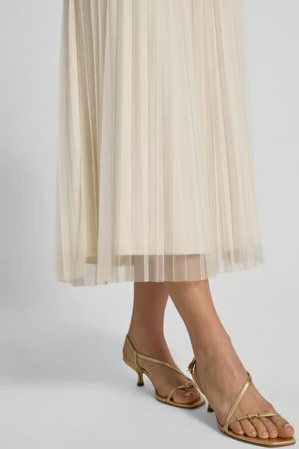 S.Oliver BLACK LABEL Uitlopende midi-rok met plooien