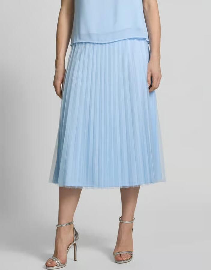 S.Oliver BLACK LABEL Uitlopende midi-rok met plooien - Foto 2