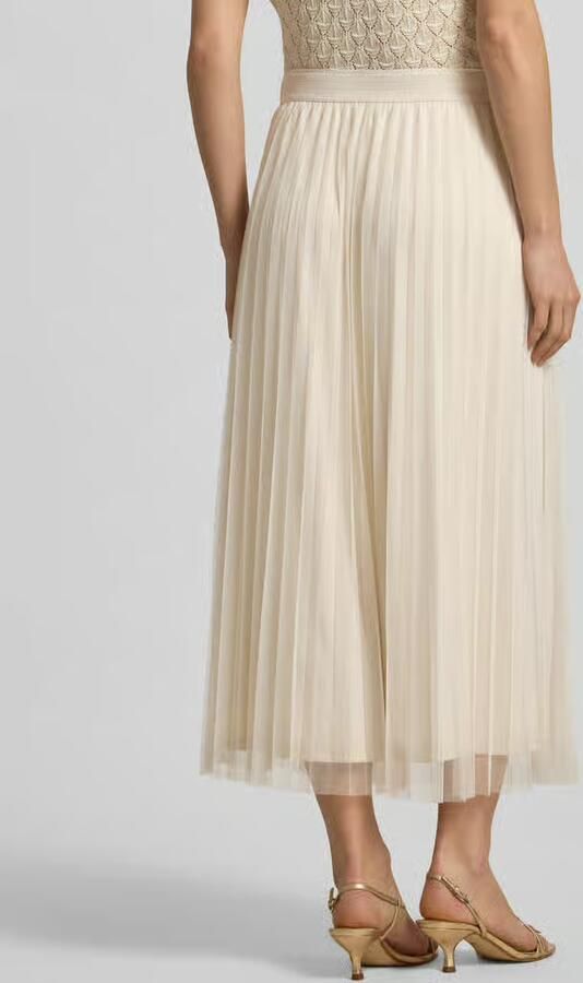 S.Oliver BLACK LABEL Uitlopende midi-rok met plooien